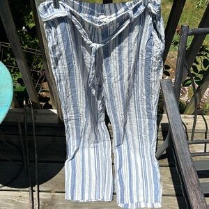 Land and Sea cotton Linen Pants size large